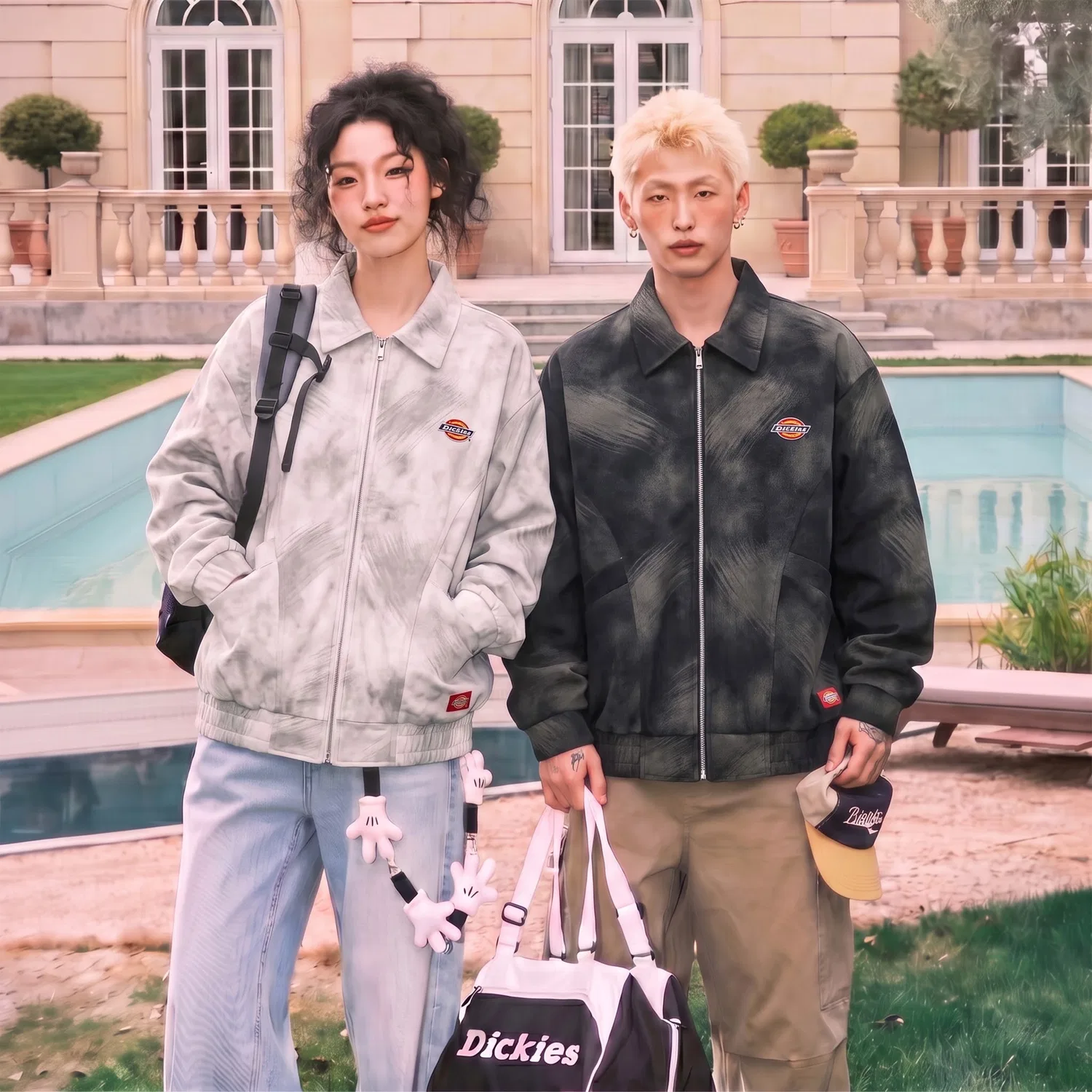Детская куртка с лацканами Dickies, Beige Gray — фото 4