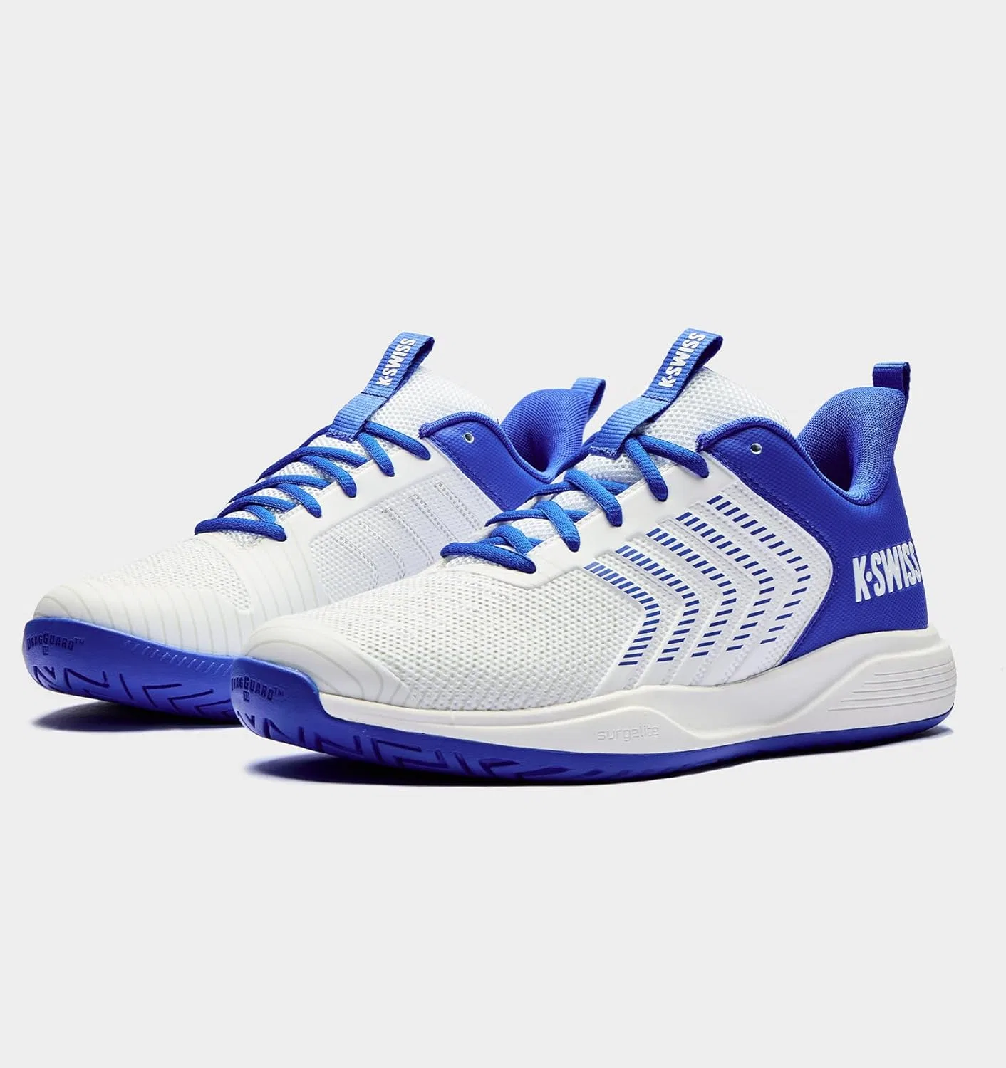 Кроссовки для пиклбола K-Swiss Ultrashot Light, белые/синие/мультиколор — фото 3