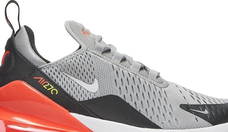 Кроссовки Nike Air Max 270 GS 'Light Smoke Grey Crimson', серый — фото 3