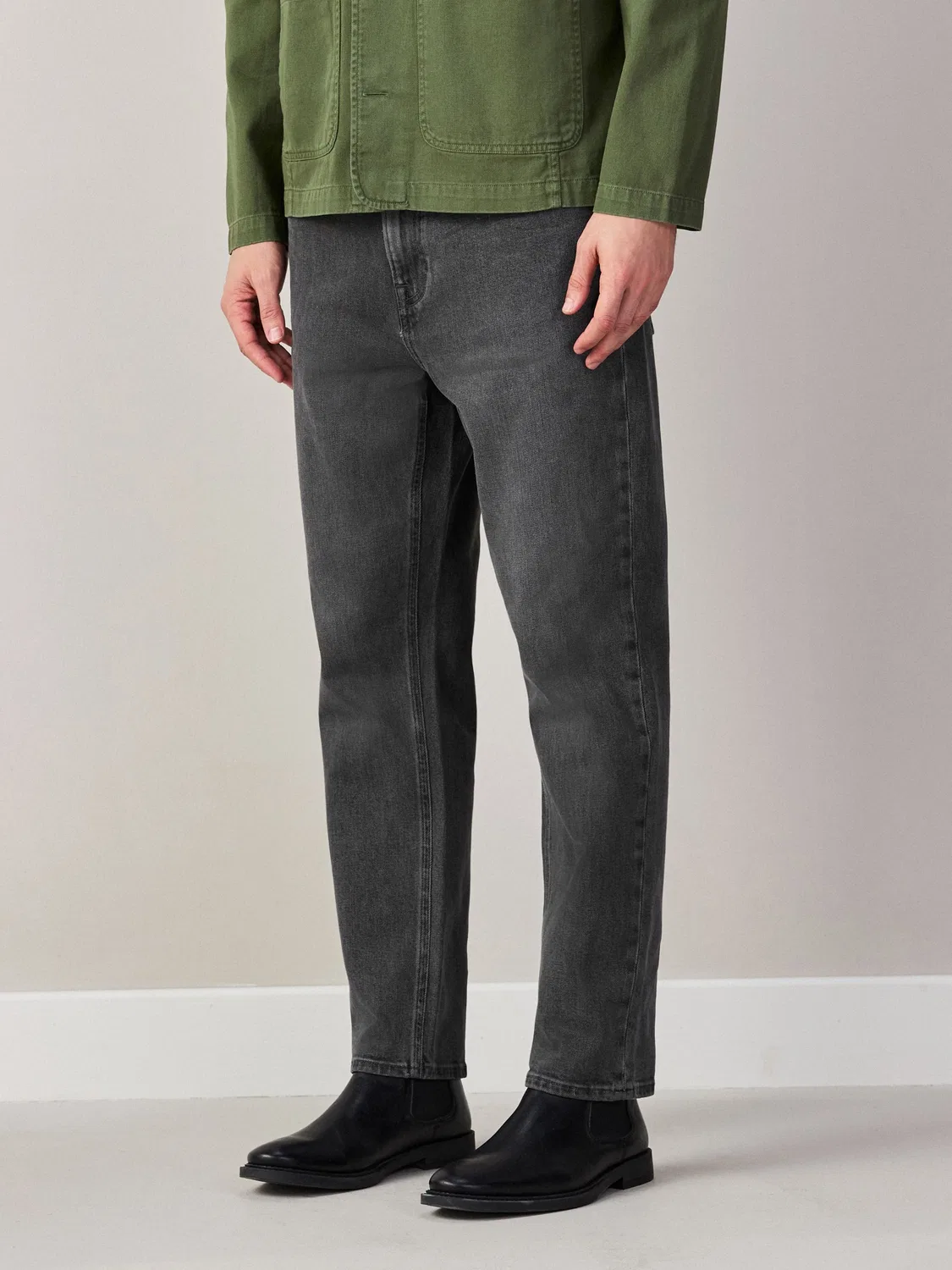 Джинсы Regular Tapered Fit Next, серый