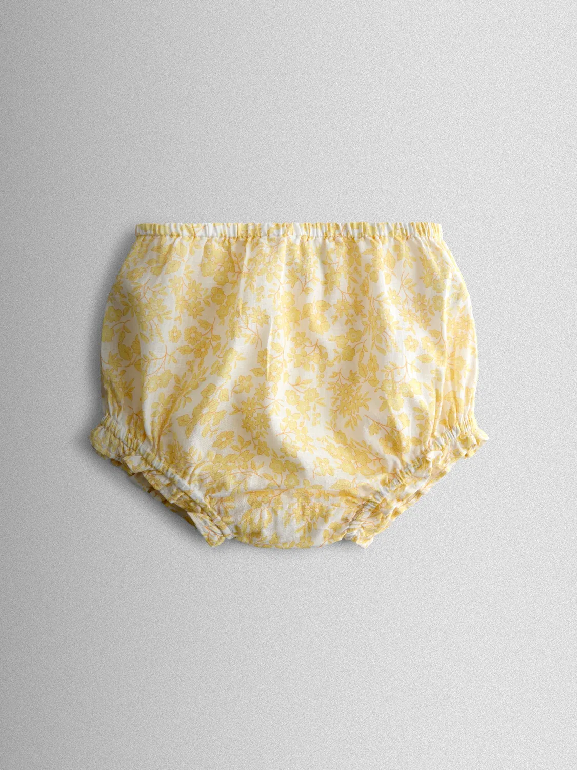Платье с цветочным принтом, смокинг, Garden Floral Jojo Maman Bébé, желтый — фото 4