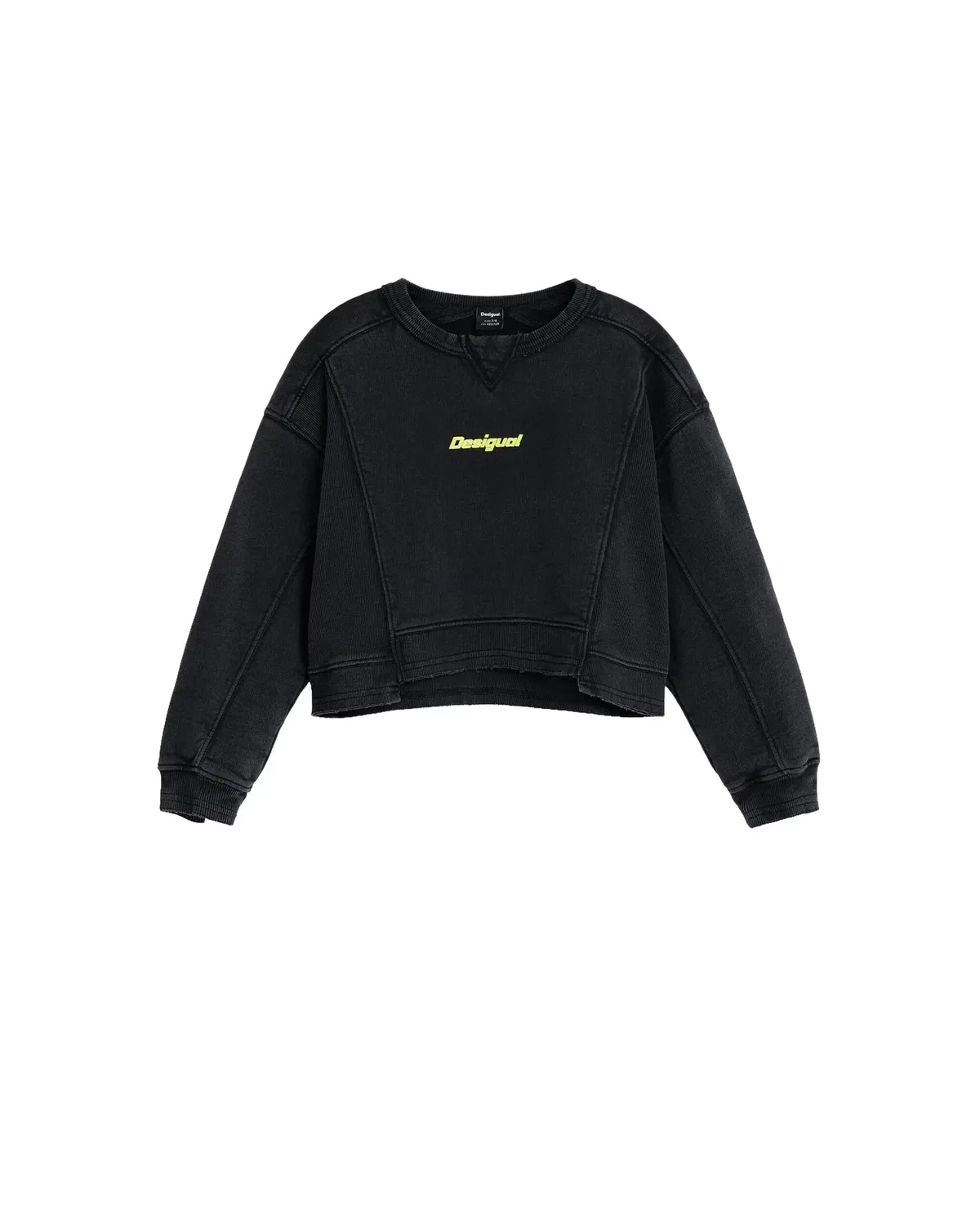 Детское худи для девочек с логотипом Desigual, Negro