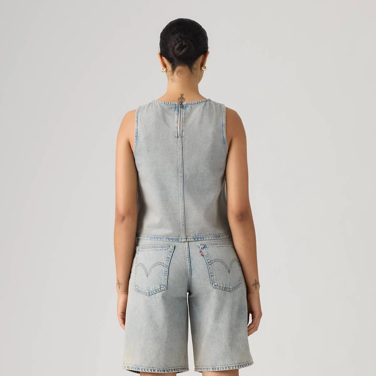 Джинсовая рубашка Levi's, Mine Time Shell - Grey — фото 4