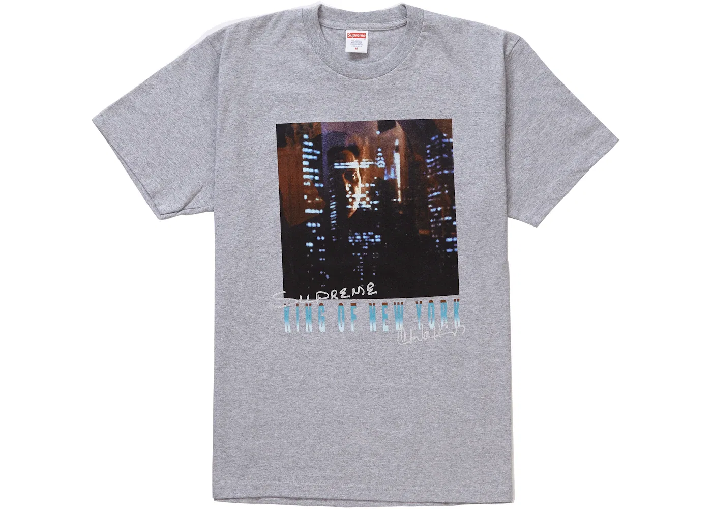 Мужская футболка с принтом King of New York Supreme, Heather Grey