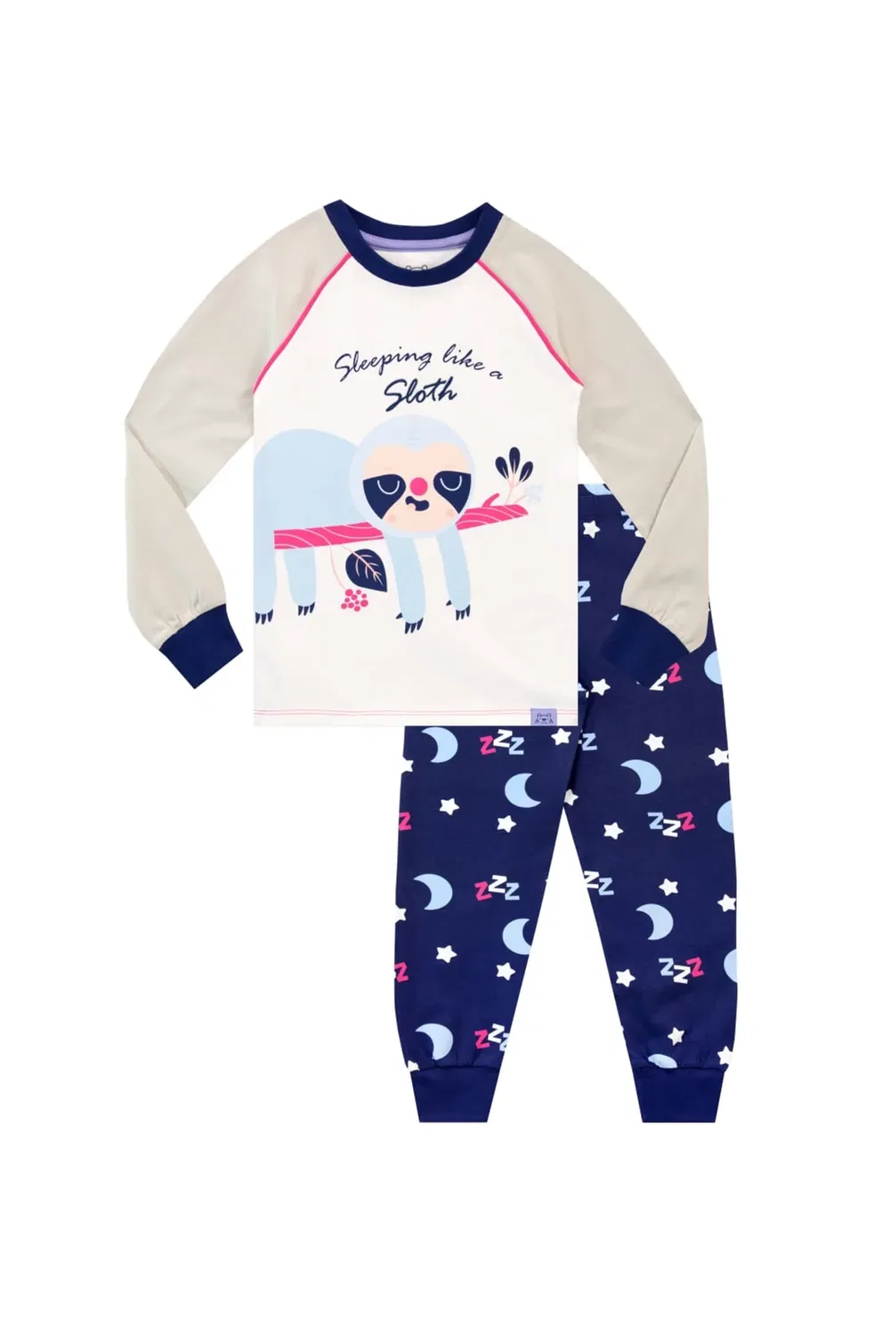 Детская пижама с принтом Sleeping like a sloth Harry Bear, Purple