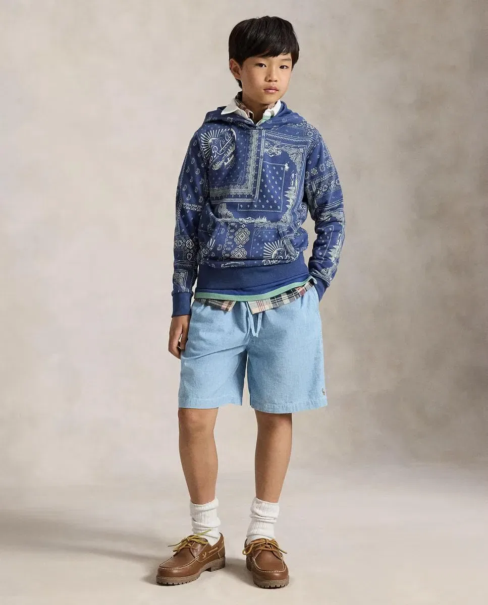 Детская худи для мальчиков с принтом Polo Ralph Lauren, Azul Marino — фото 3