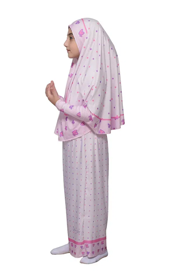 Детское платье-блейзер для девочек с принтом Modest Clothing Altobeh, Pink — фото 2