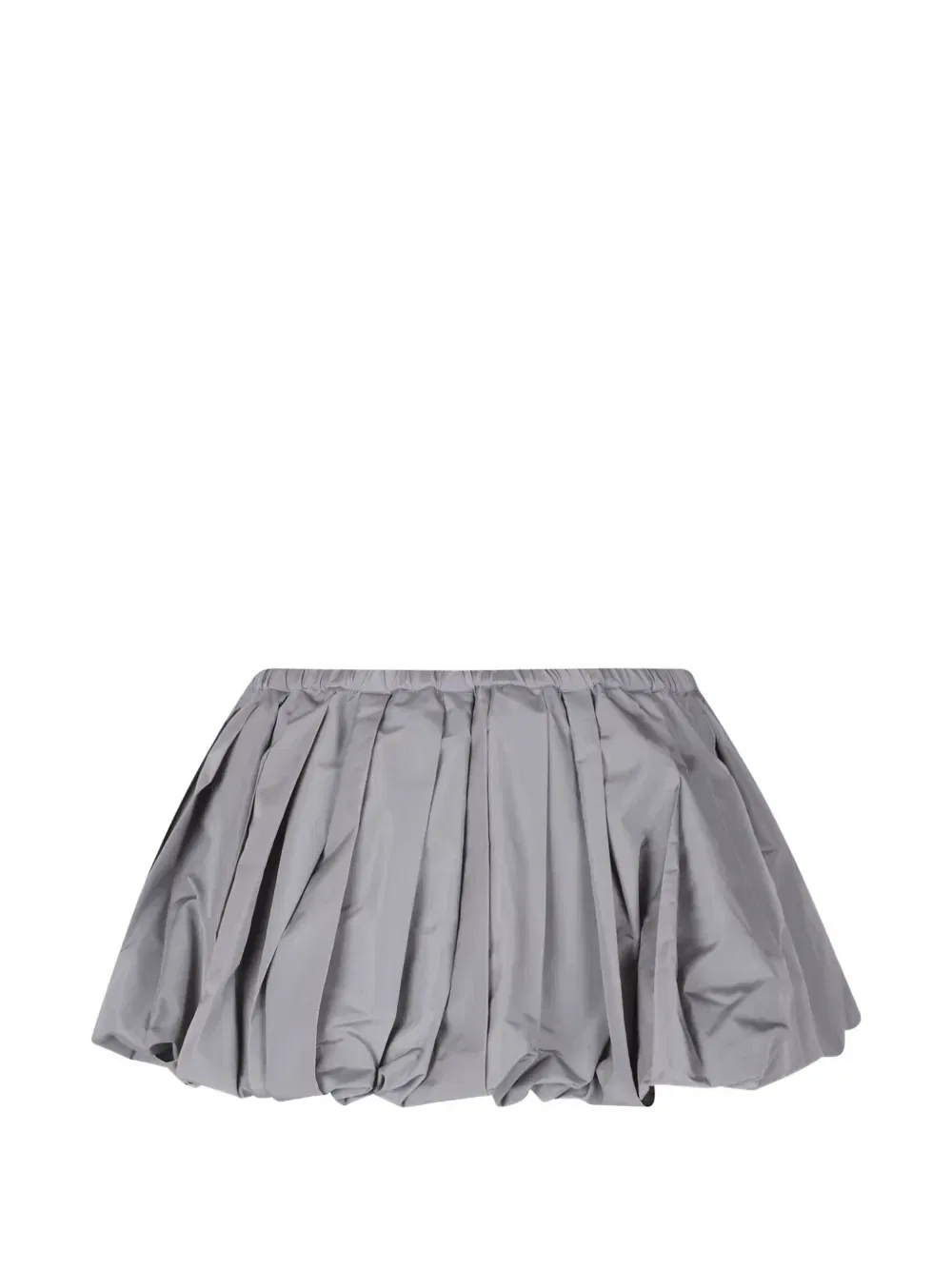 Мини-юбка из технической ткани Miu Miu, серый — фото 2