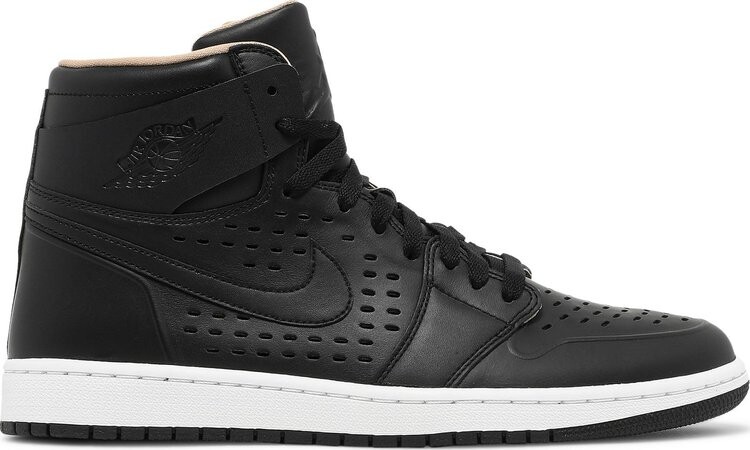 

Кроссовки Air Jordan 1 Retro High Black Vachetta Tan, черный
