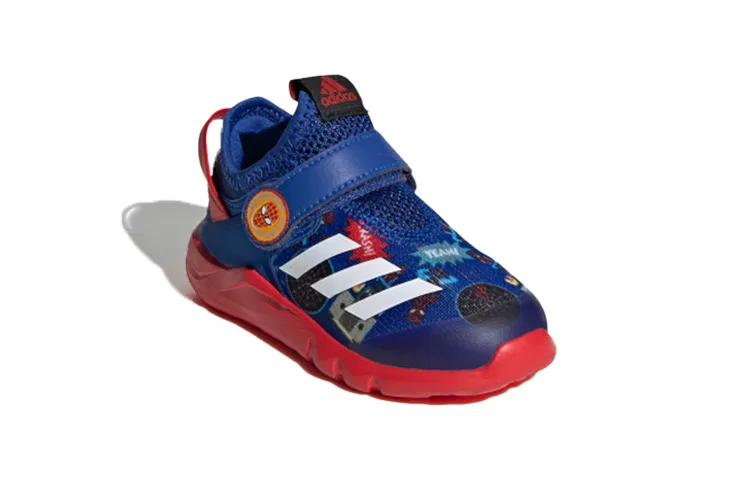 Детские кроссовки для малышей с комфортной амортизацией Marvel x Activeflex, Adidas, Blue Red — фото 4