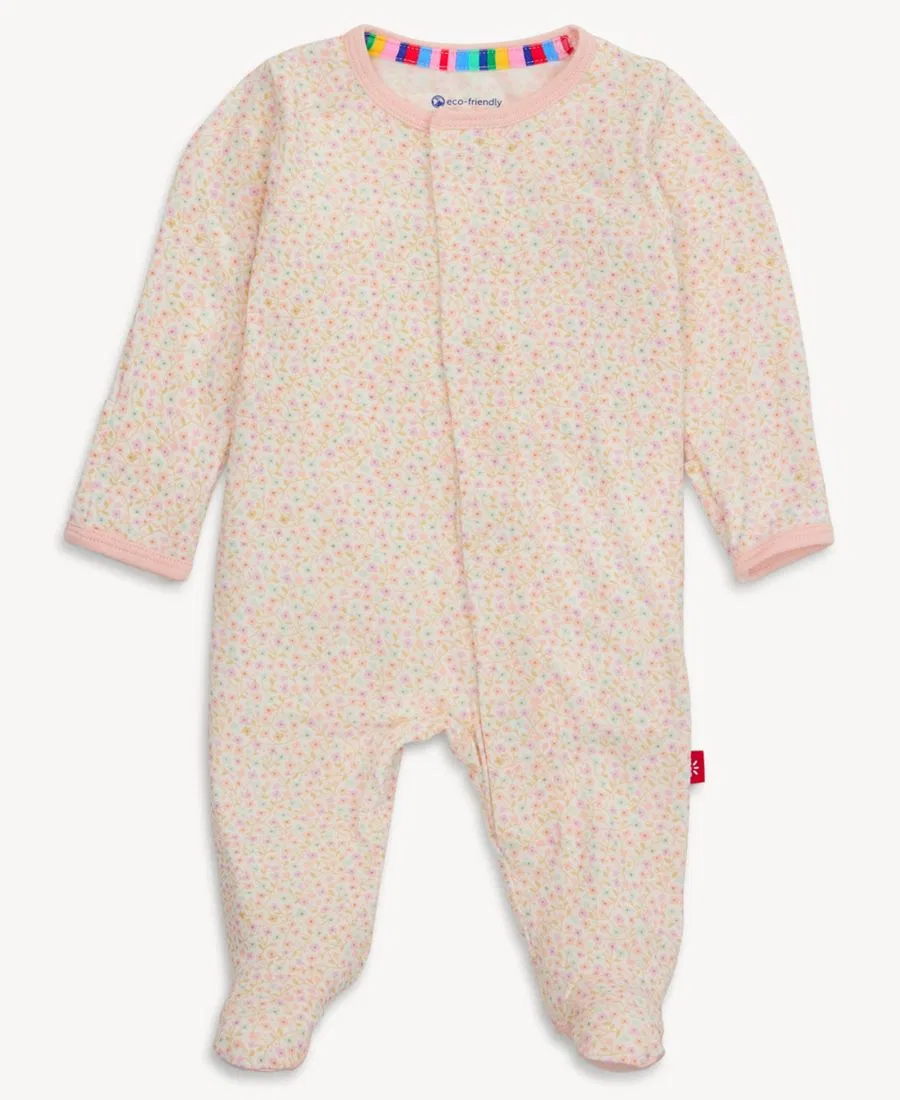 Детский боди-комбинезон с длинным рукавом Magnetic Me, Pink Floral