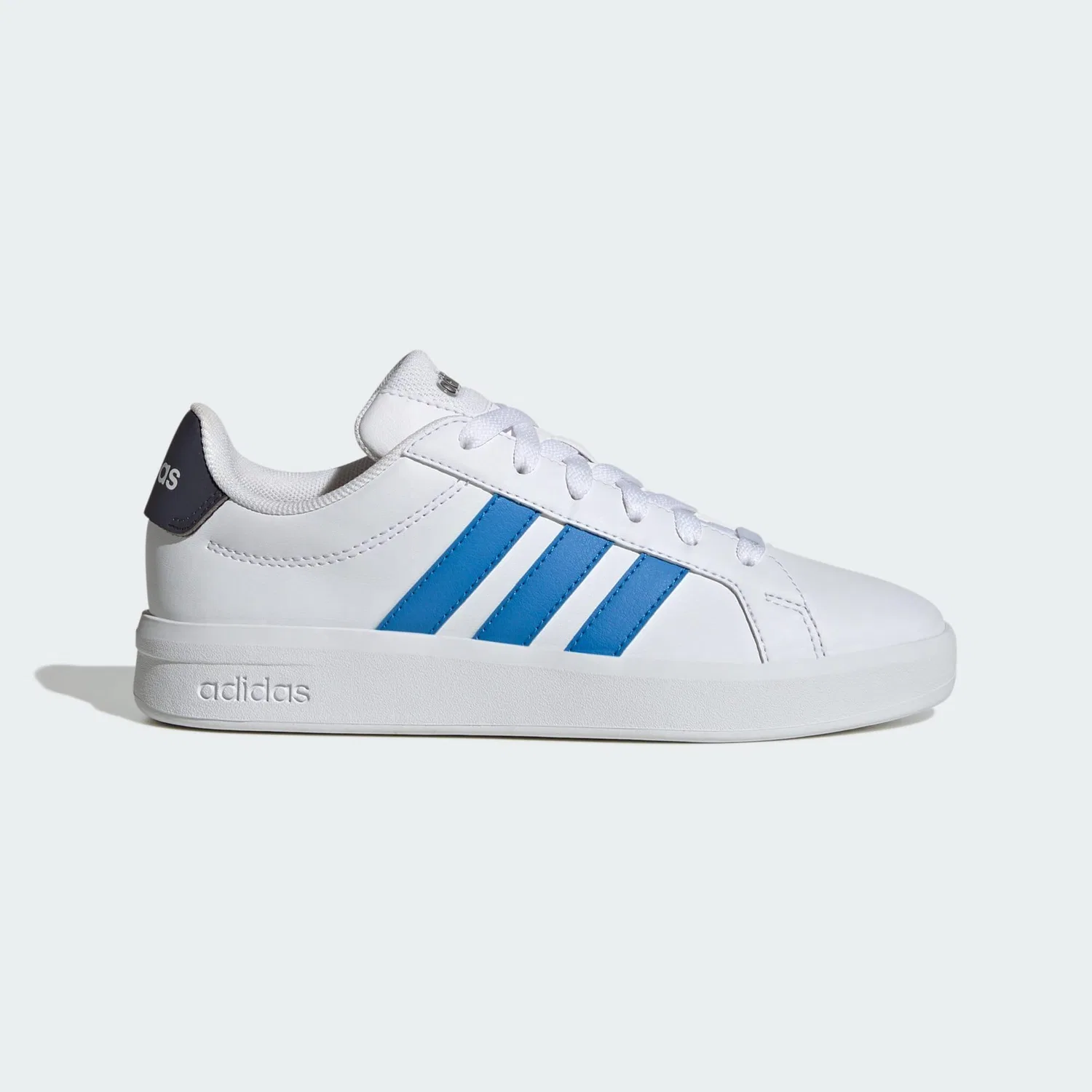 Детские кроссовки с закрытой пяткой Grand Court 3.0 Adidas, Weiss Blau Dunkelgrau