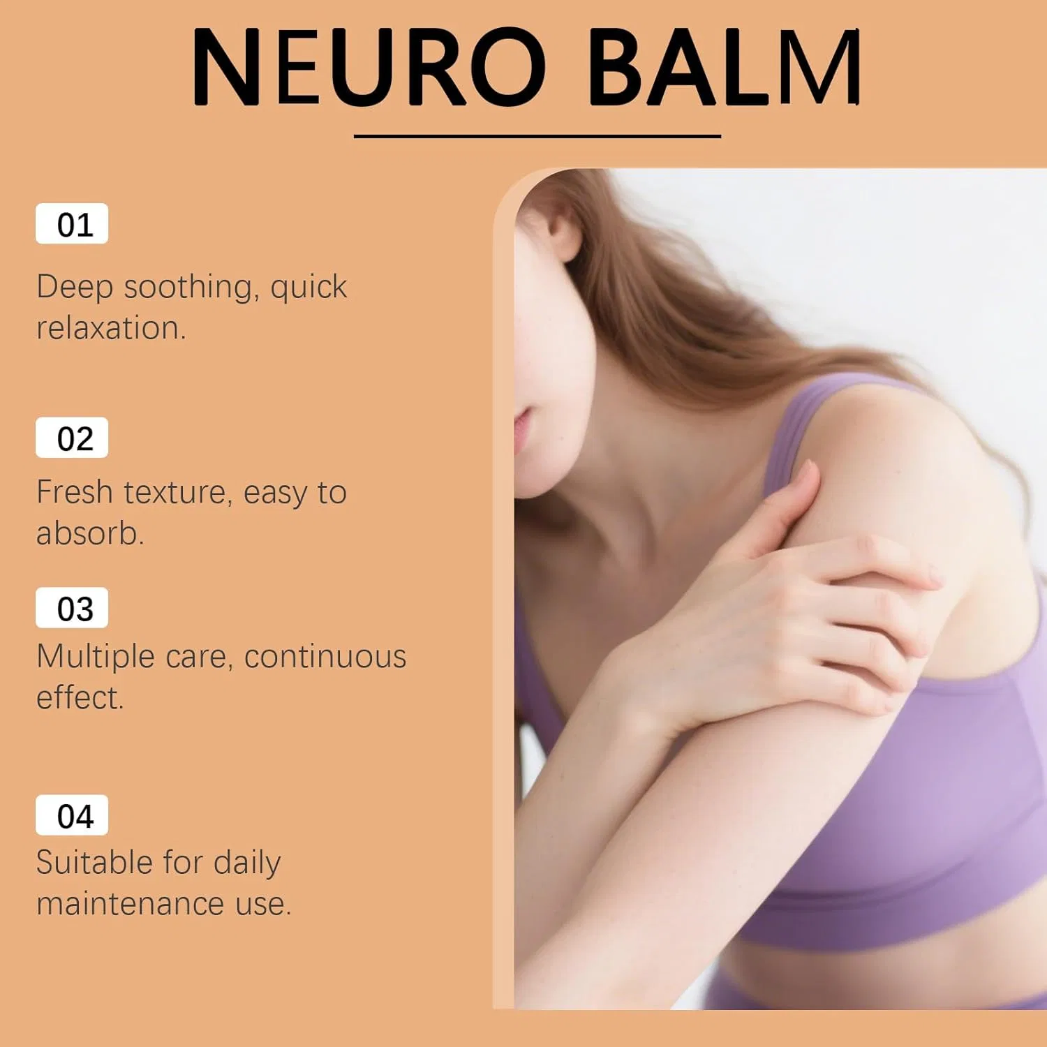 Крем для тела массажный Neuro Balm, 3 шт, 50 г, UZQL — фото 4