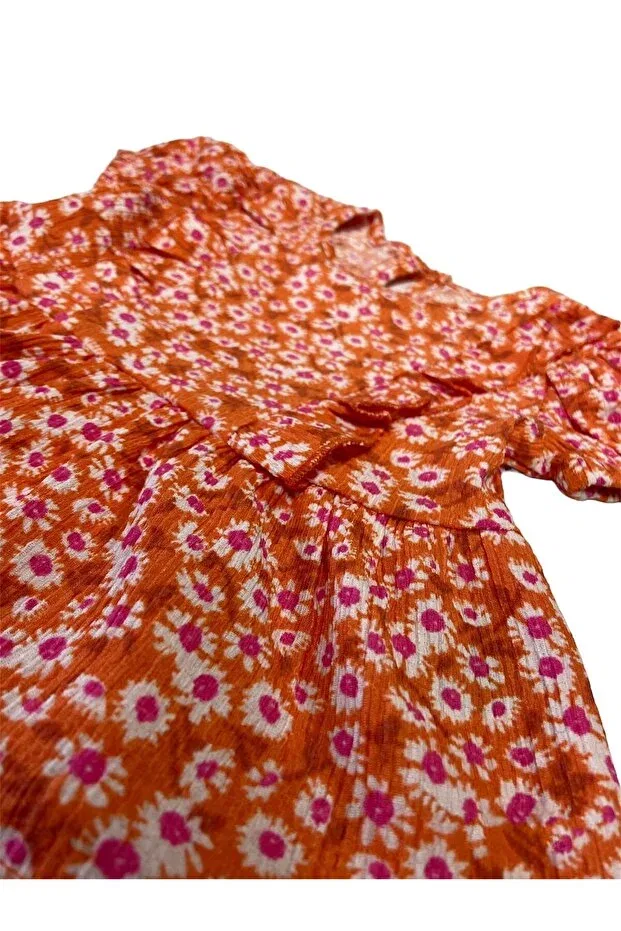 Детский комплект для девочек с коротким рукавом Kübra Tekstil, Orange — фото 3