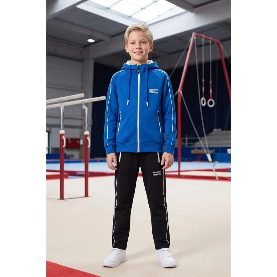 Детский спортивный костюм с капюшоном и принтом Unlimited Potential, Pina Kids, Черный