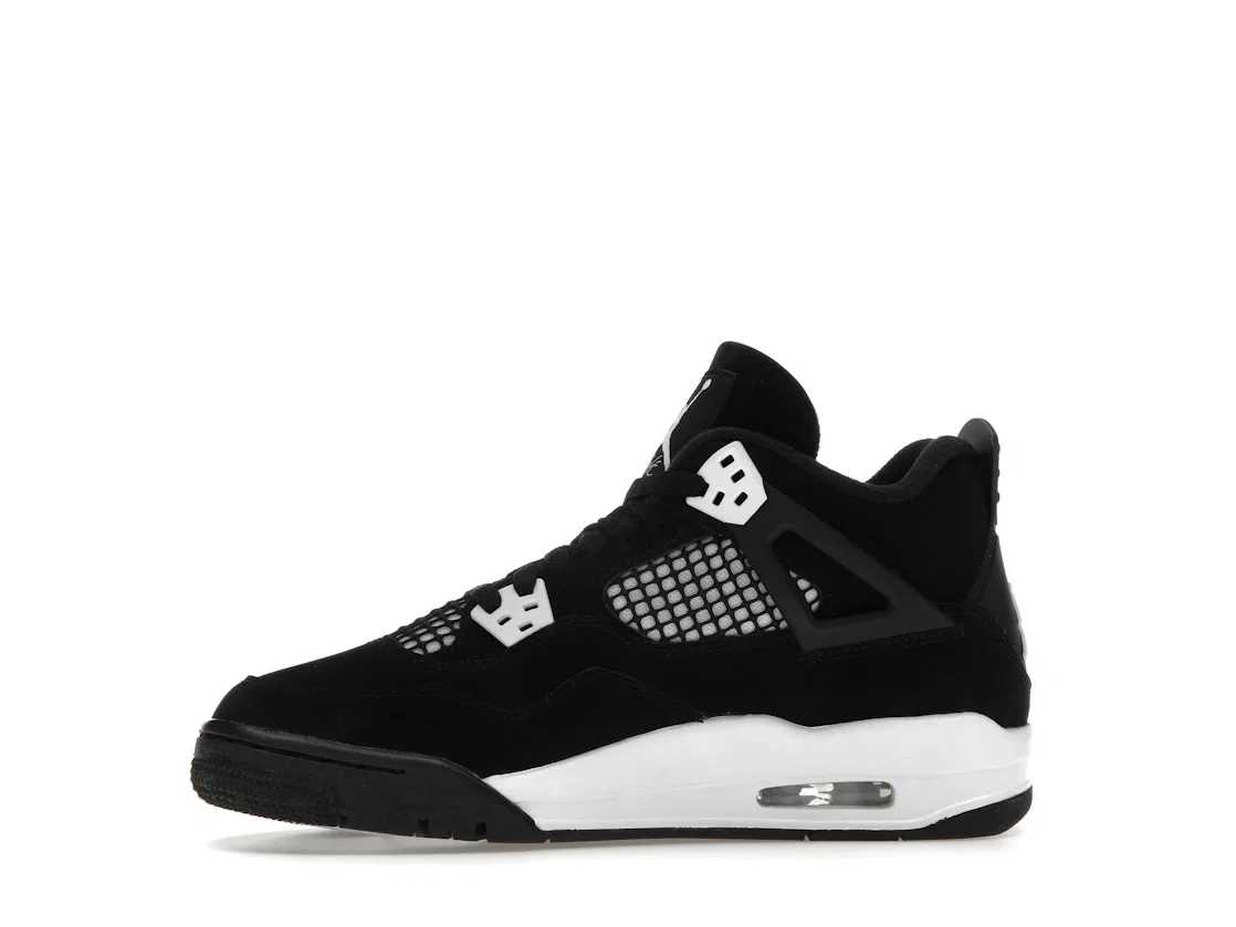 Детские кроссовки Lifestyle с длинным рукавом Jordan 4 Retro Jordan, Black/White/Black — фото 3