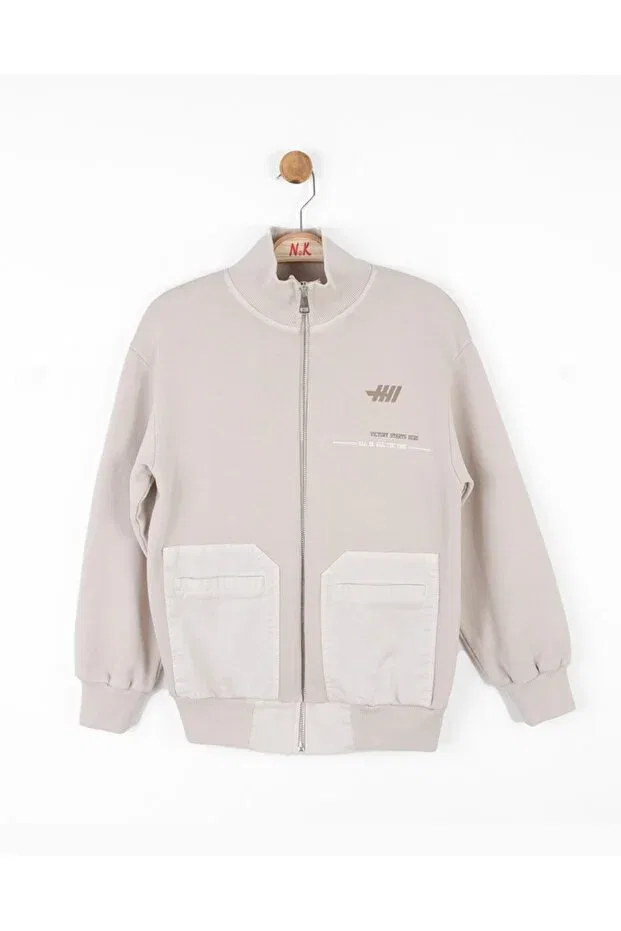 Детский кардиган для мальчиков с принтом Nk Kids, Gray