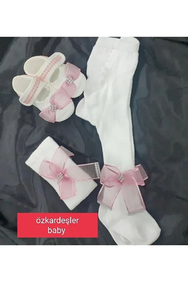Детские носки для новорожденных с принтом Özkardeşler Baby, Nude Color