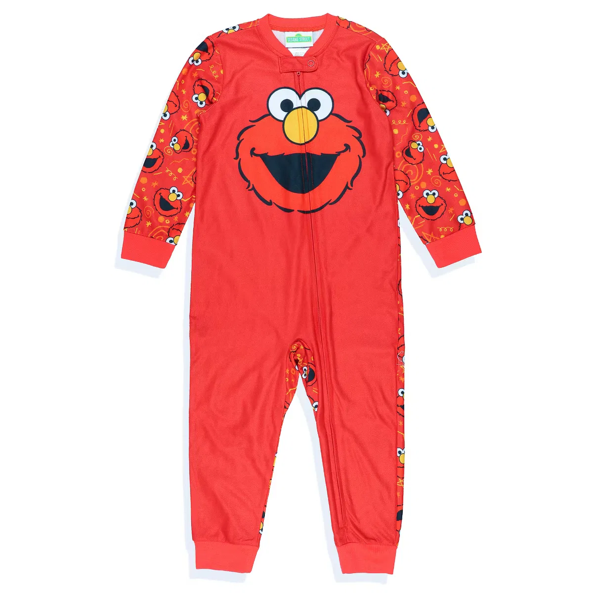 Пижама-комбинезон мягкая флисовая без стоп Sesame Street Elmo INTIMO, Red — фото 3