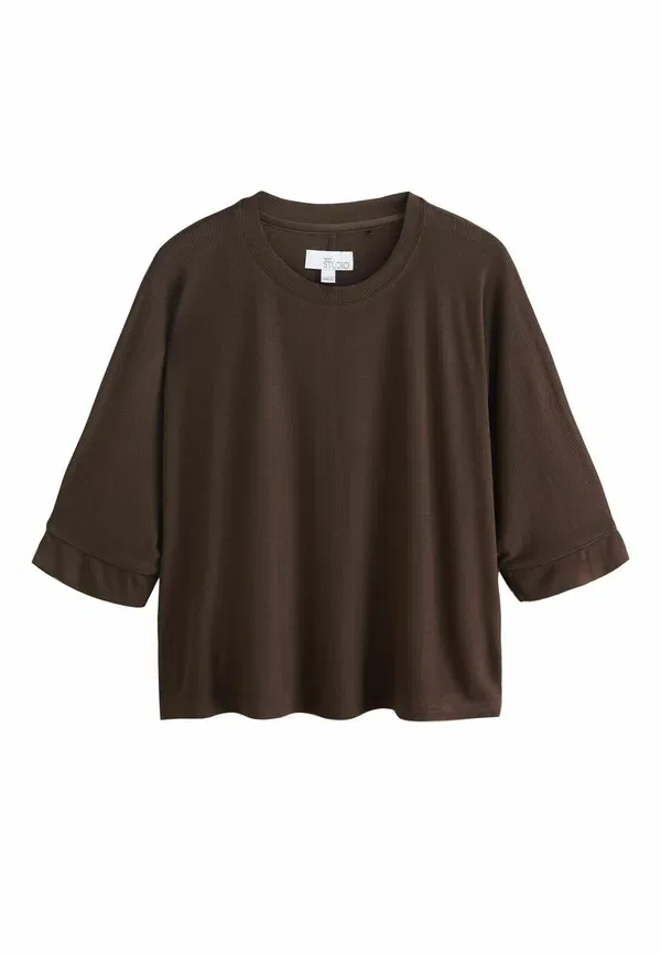 Комплект пижамы, rib, Set, Next, Chocolate Brown, коричневый/шоколадный — фото 2