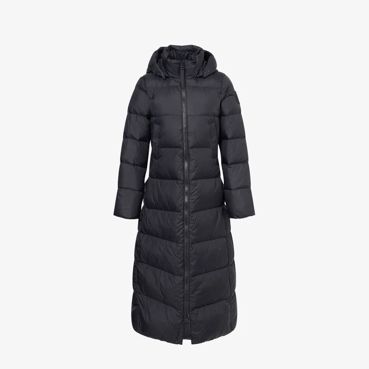 Длинная пуховая куртка Mystique из нейлона и пуха Canada Goose, черный