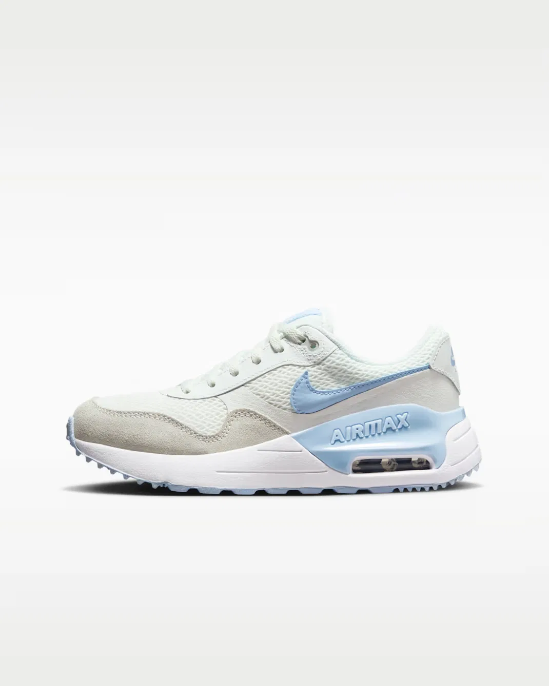 Кроссовки для детей постарше Nike Air Max SYSTM, Summit White/White/Pure Platinum/Cobalt Bliss