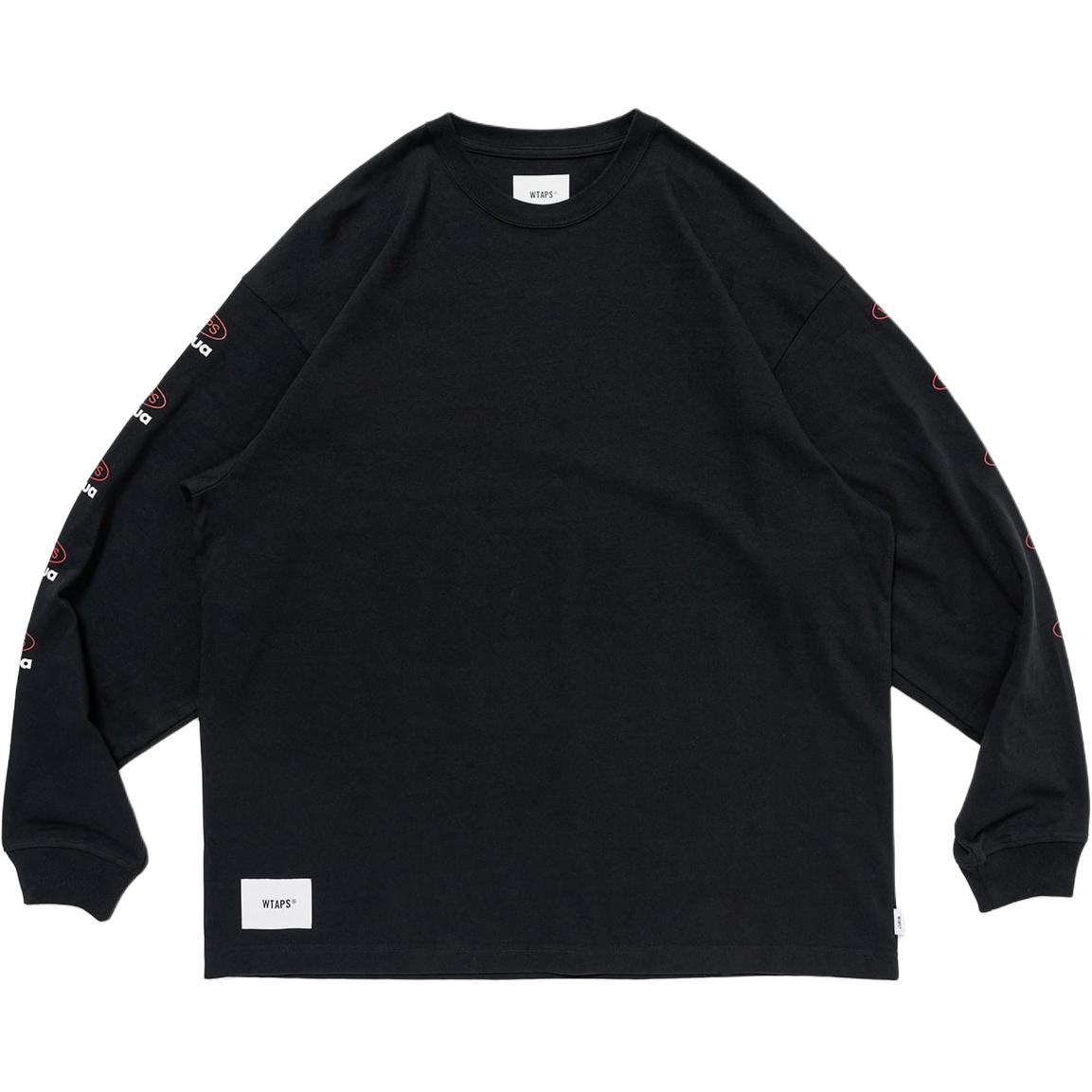 

Мужские футболки FW24 с круглым вырезом, умеренно прямой крой Wtaps, черный