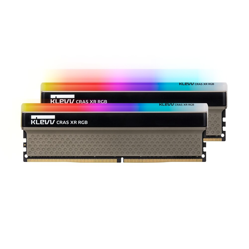 

Оперативная память KLEVV CRAS XR RGB, 16 ГБ DDR4 (2x8 ГБ), 3600 МГц, CL18, KD48GU880-36A180Z, серый