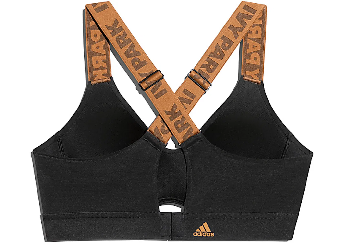 Женский бюстгальтер с вырезами средняя поддержка Ivy Park Adidas, Black — фото 2