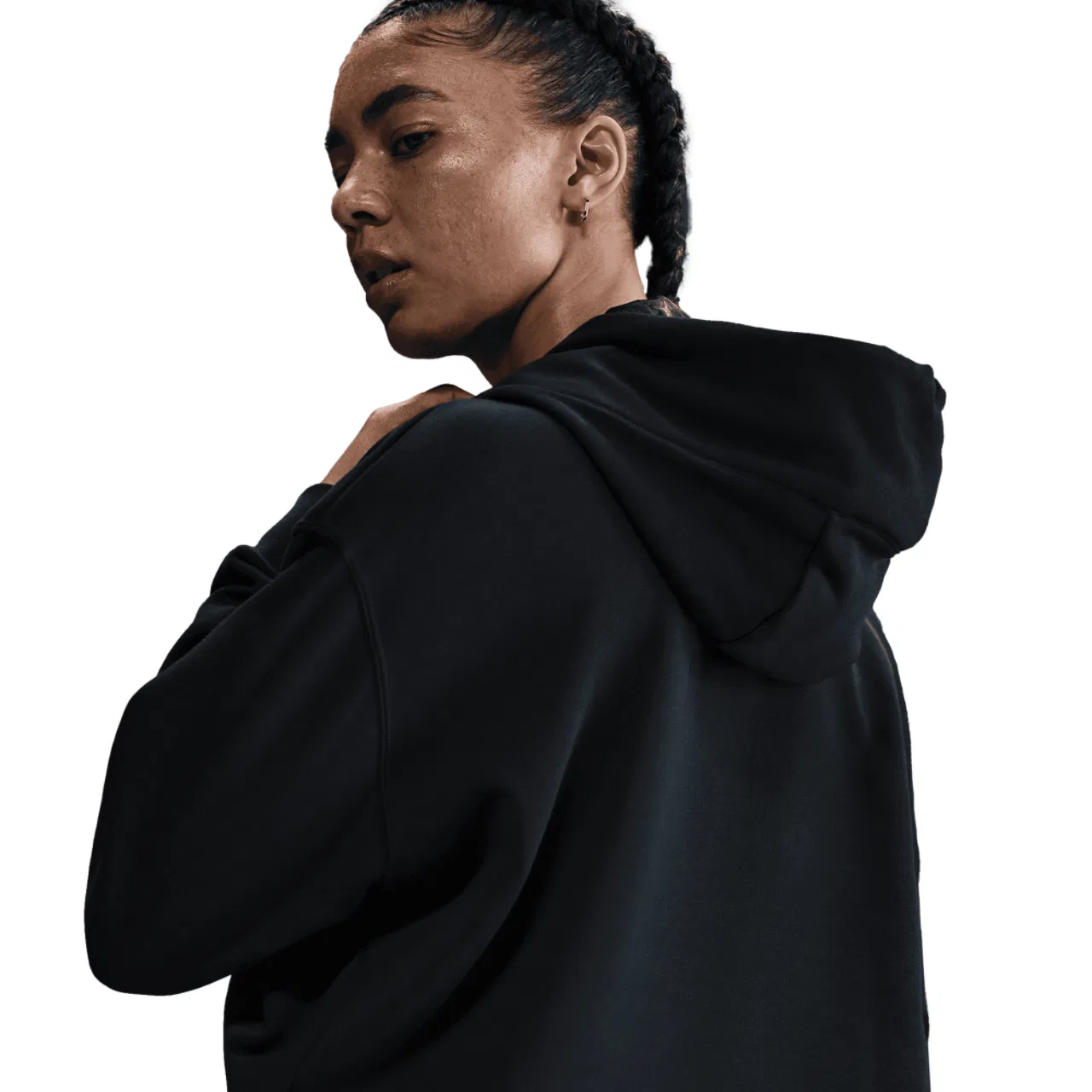 Женское худи Aja Dri-FIT Signature Nike, цвет Black/Laser Pink — фото 2
