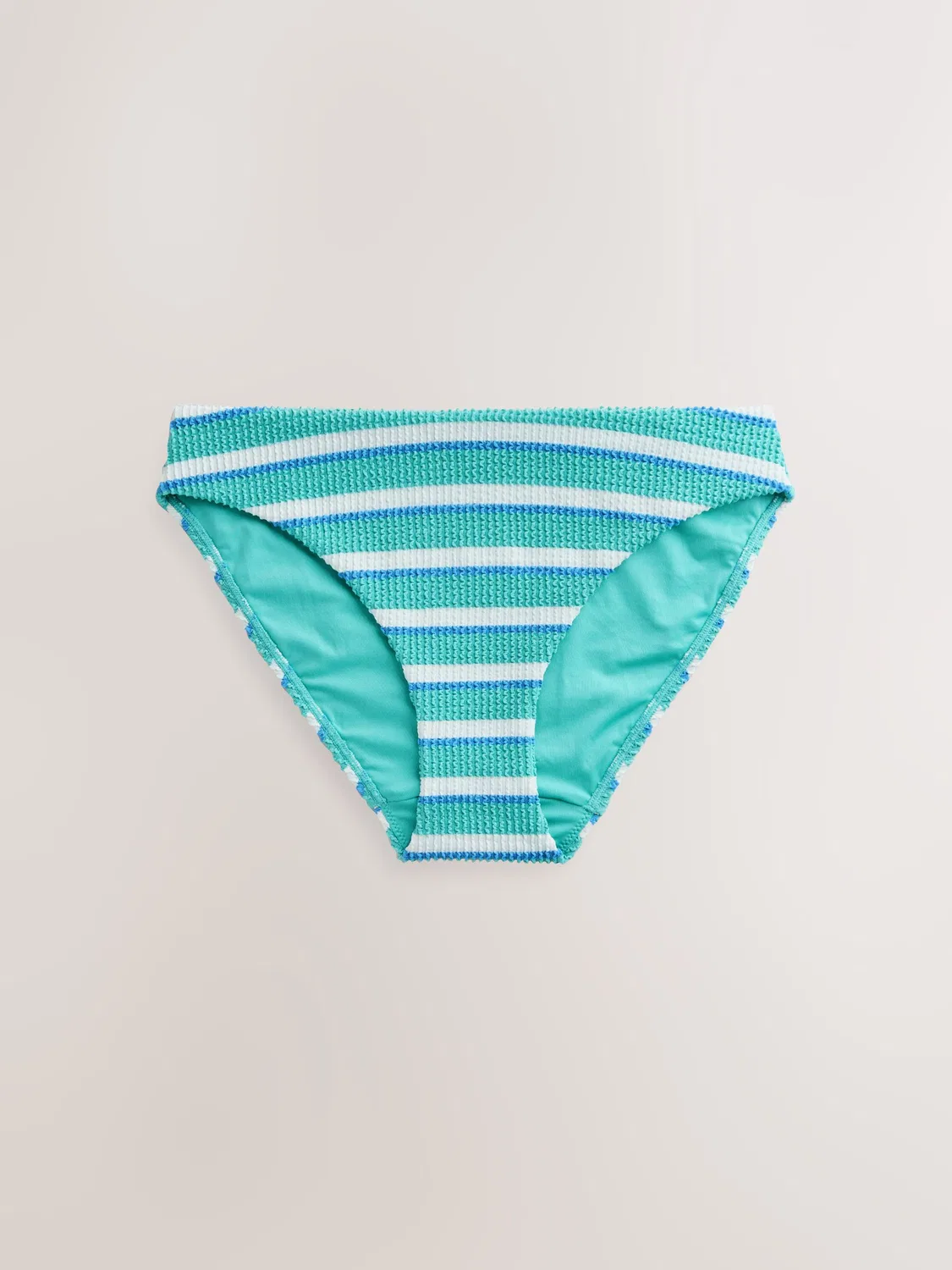 Купальные шорты бикини 2 шт, Pink/Aqua White Crinkle Stripe Next — фото 3
