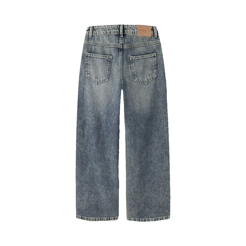 Детские джинсы для девочек с широким кроем Rose Wide Fit Name it, Blue — фото 2