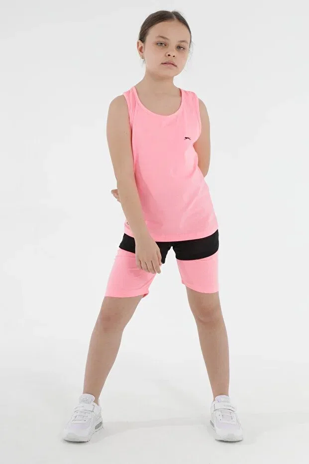 Детский спортивный комплект для девочек с принтом Slazenger, Fuchsia