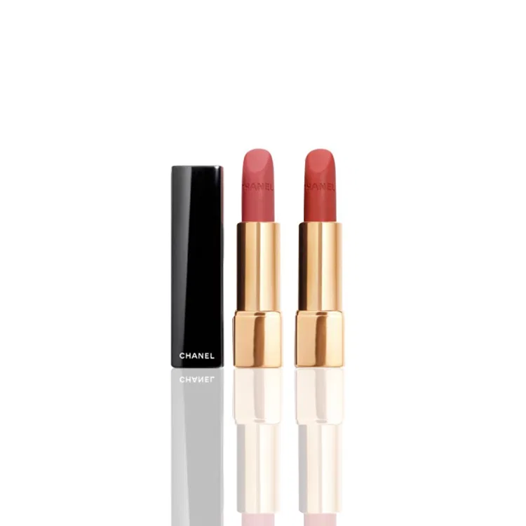 Набор губных помад бархатистых матовых с двумя оттенками, 3.5 г, CHANEL, #78 #63 — фото 4
