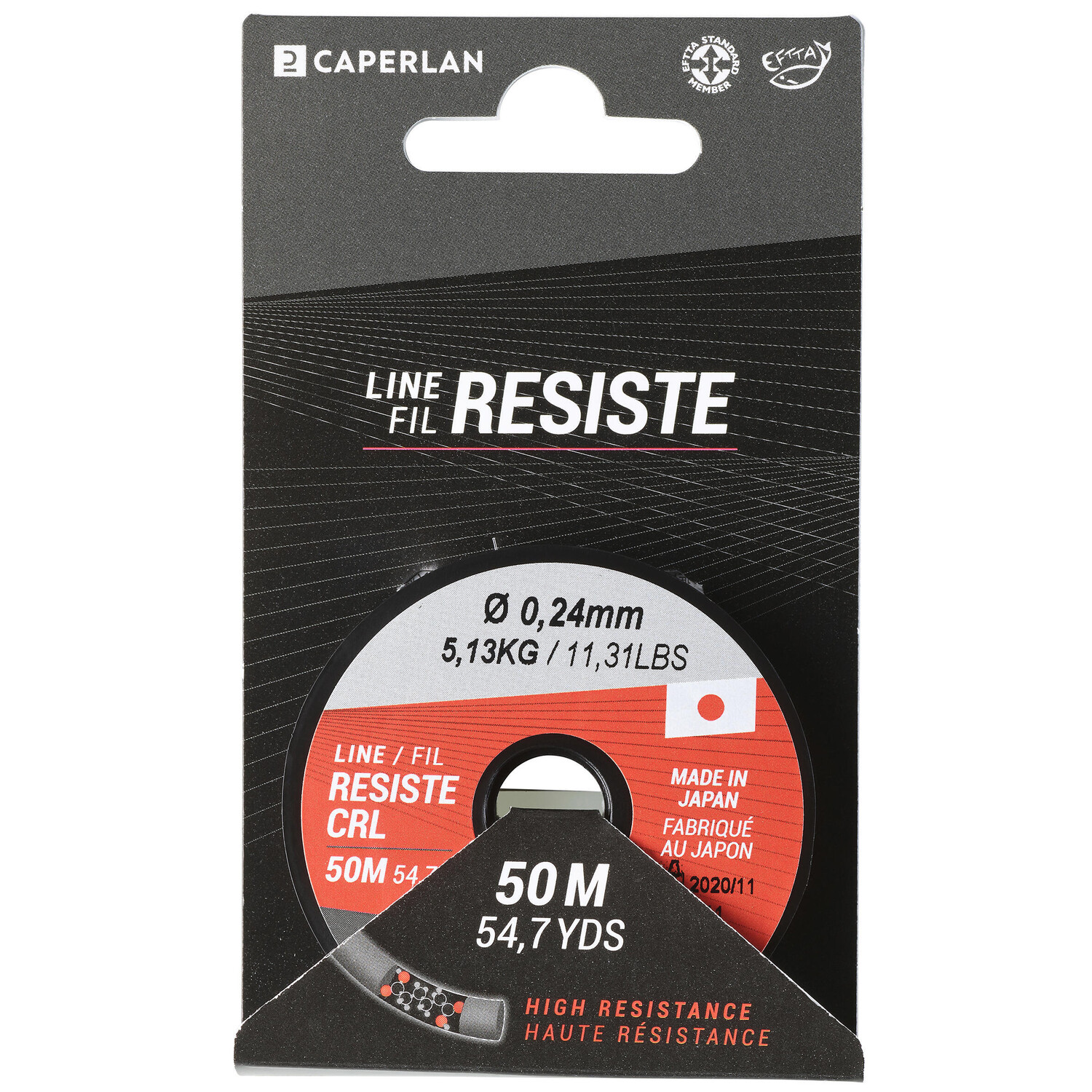 

Основная леска леска Line Resist CRL 50 M 0,08 мм CAPERLAN