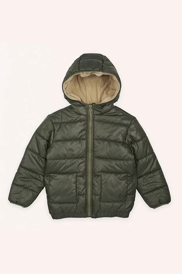 Детское пальто для мальчиков с капюшоном Panço, Khaki