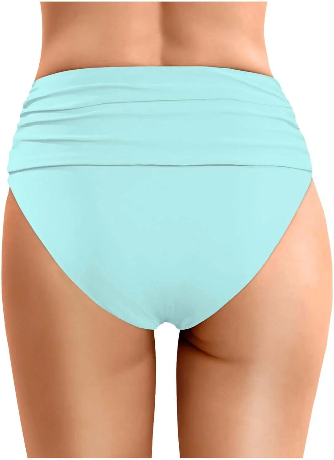 Женские плавательные шорты с высокой талией yiyumingKEJI, Mint Green — фото 2
