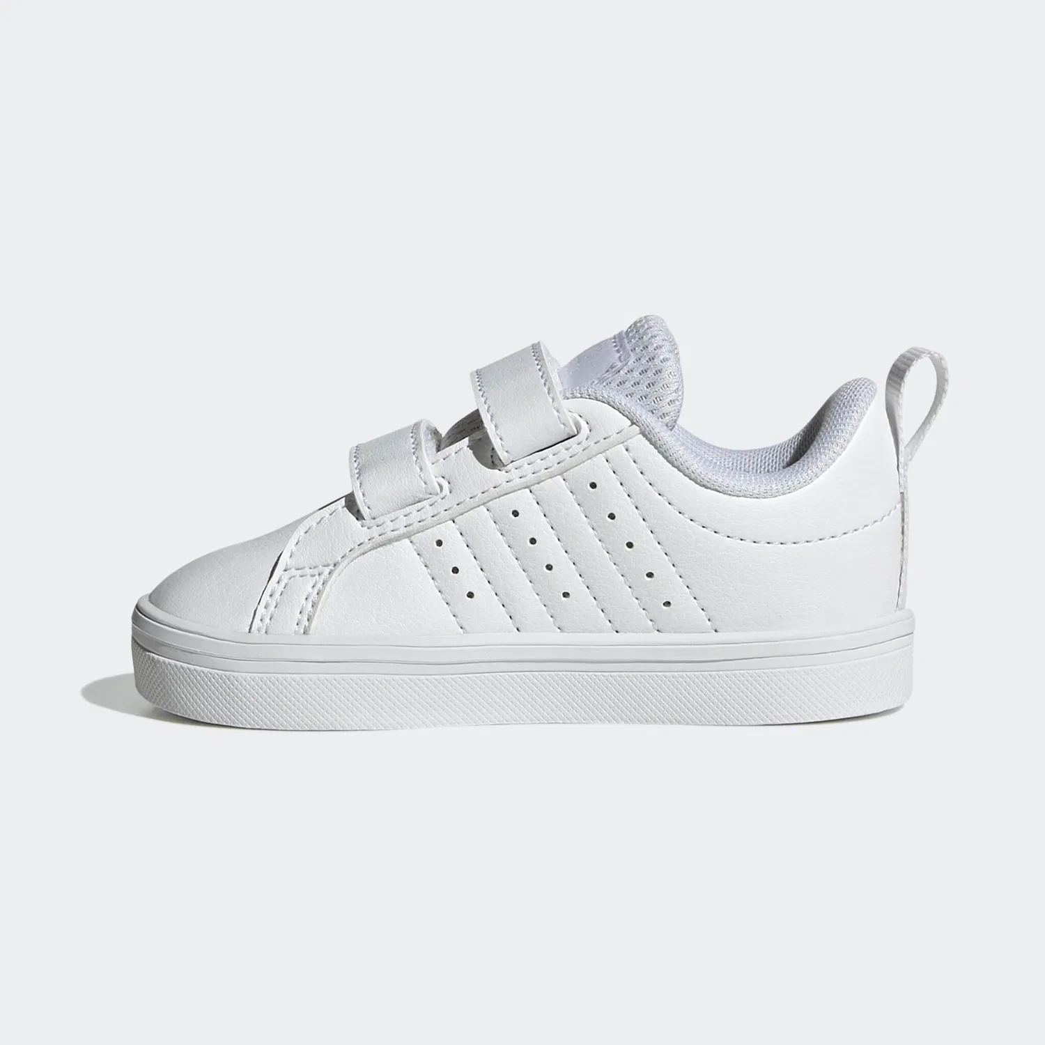 Детские кроссовки на липучках VS PACE 2.0 KIDS Adidas Sportswear, Cloud White / Core Black — фото 3