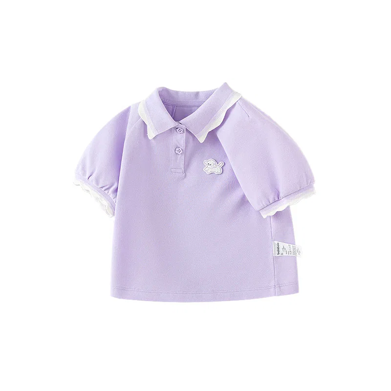Детское поло BALABALA, Pink Purple