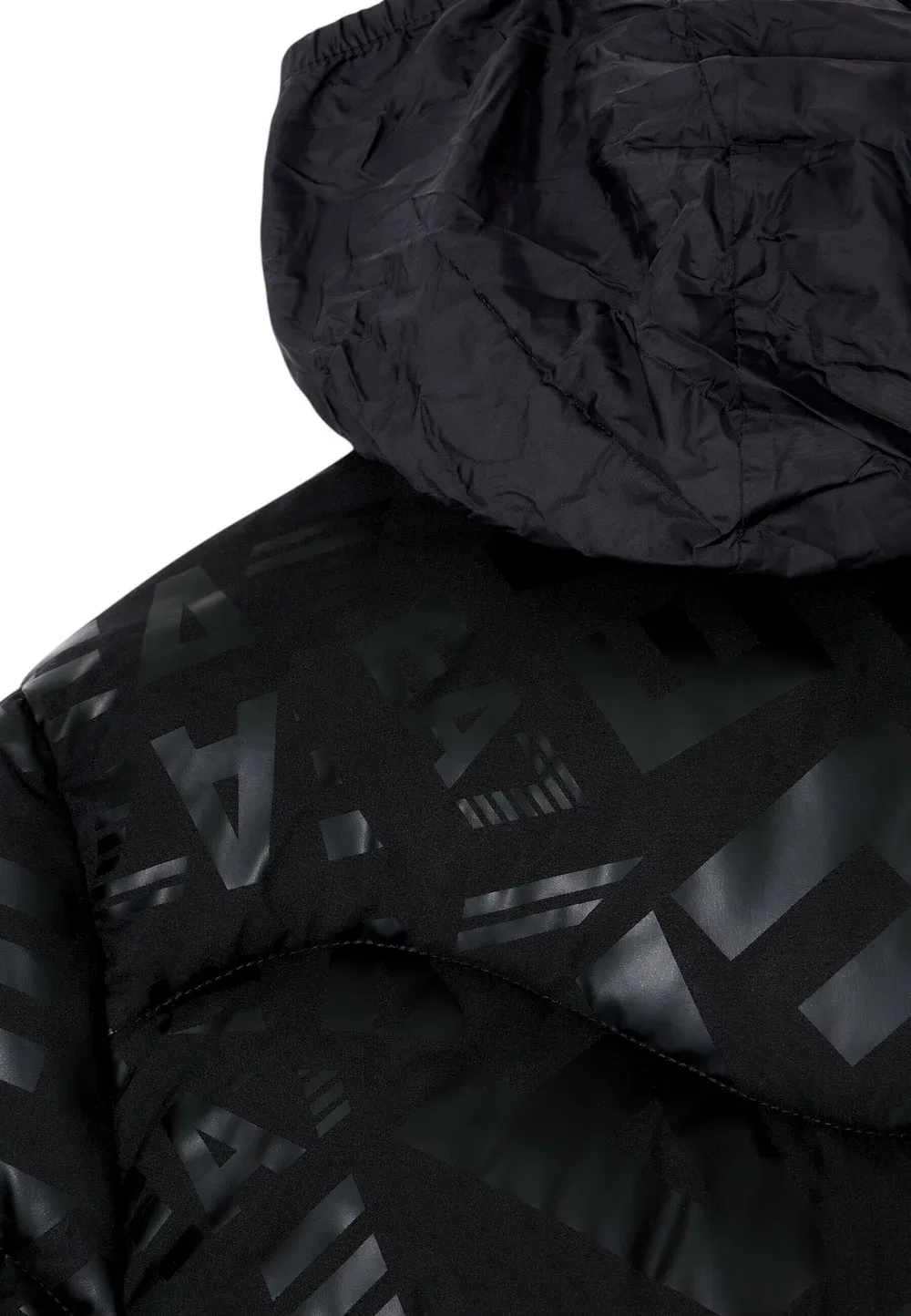 Зимняя куртка цвета хаки Ea7 Emporio Armani, Black — фото 3
