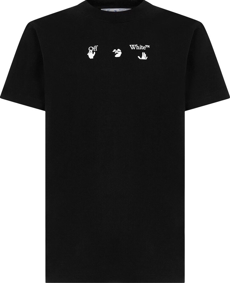

Футболка Off-White Bolt Arrow Short-Sleeve Slim Tee 'Black/Green', черный