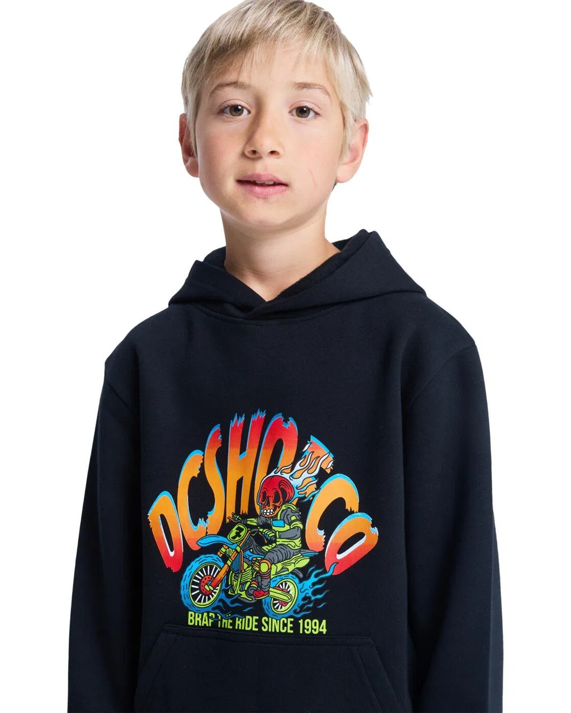 Детское худи с принтом BRAP THE RIDE Dc Shoes, Schwarz — фото 4