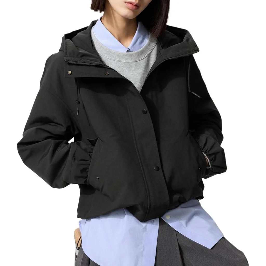 

Короткая парка Uniqlo женская, черный