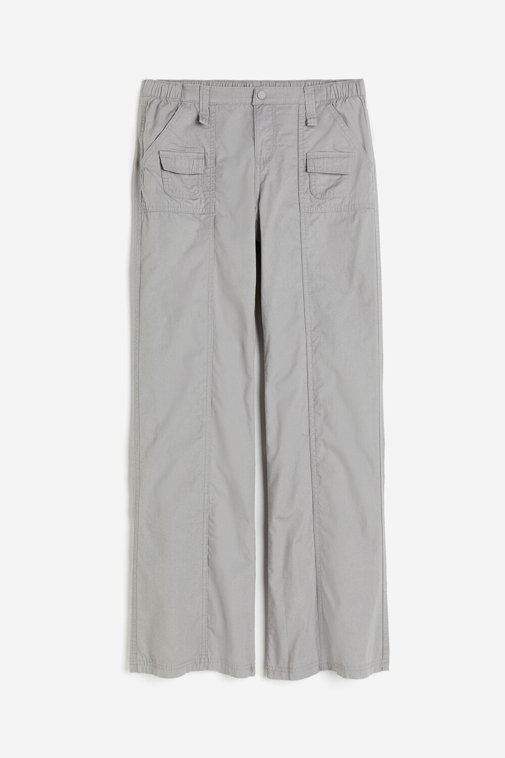 

Брюки H&M Canvas Cargo, серый