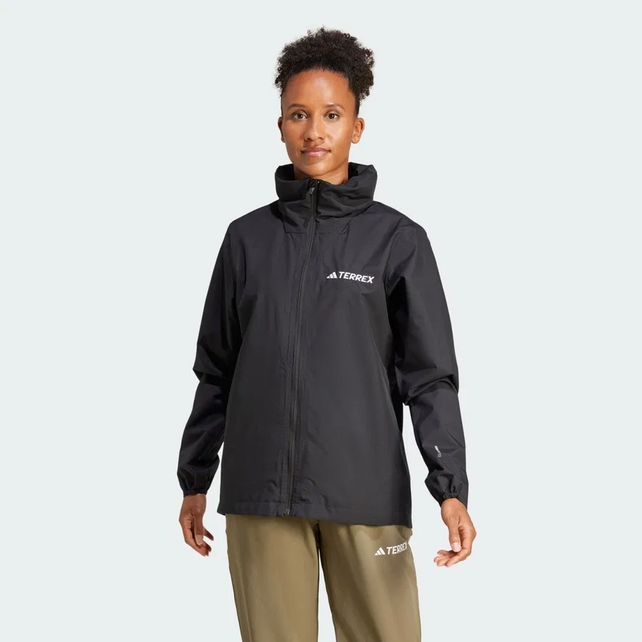 Дождевик с капюшоном TERREX JM8702 Multi Essentials 2L adidas, Черный