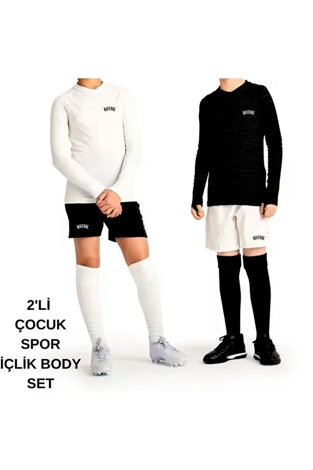 Детское термобелье для мальчиков с длинным рукавом Rutbil Sports, White