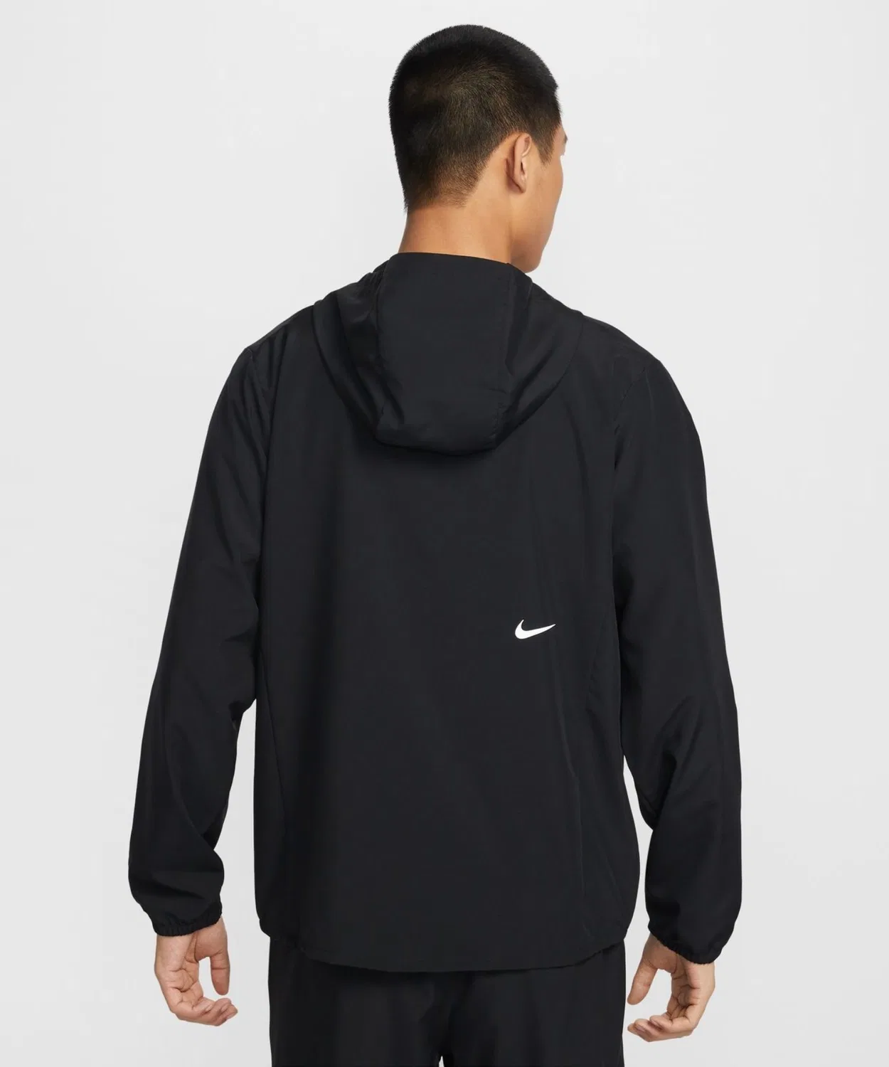 Мужская куртка из полиэстера с капюшоном NIKE DF Form GFX, Black — фото 4