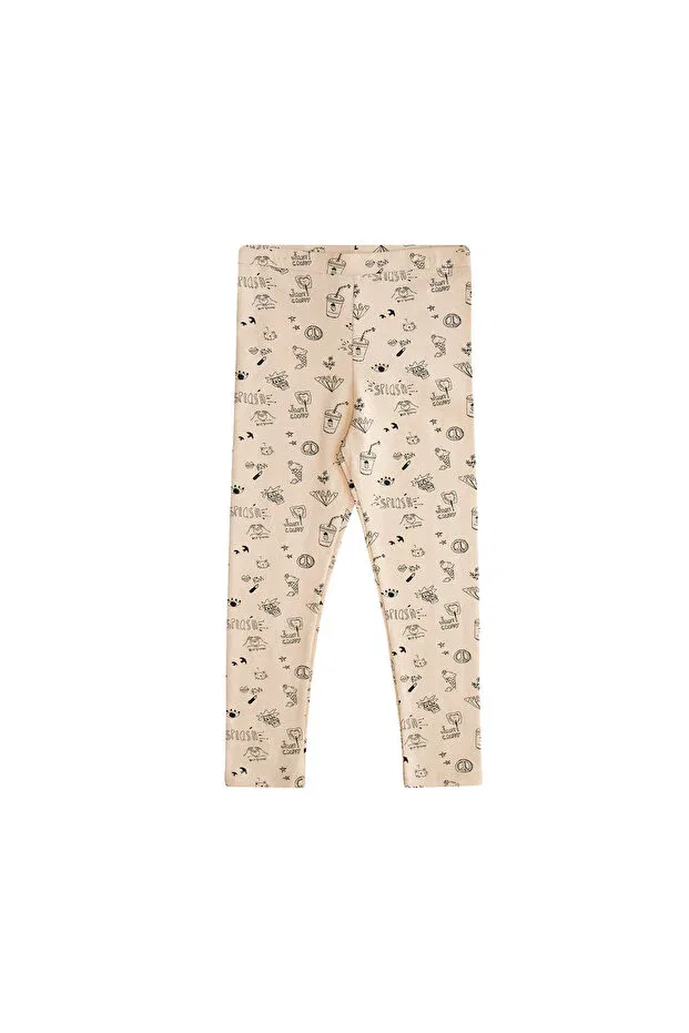 Детские леггинсы для девочек с принтом Summer Dream Pattern Lovetti, Patterned — фото 3