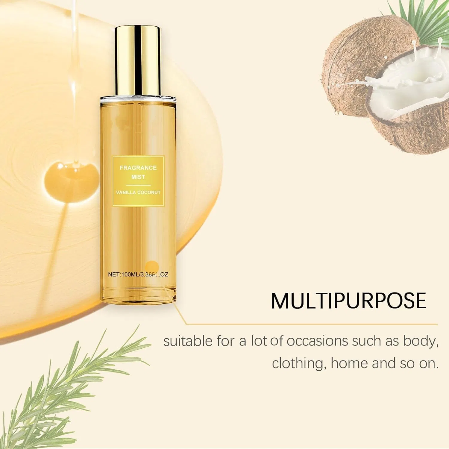 Спрей для тела Coconut Body Spray, 2 шт., 100 мл Generisch — фото 4