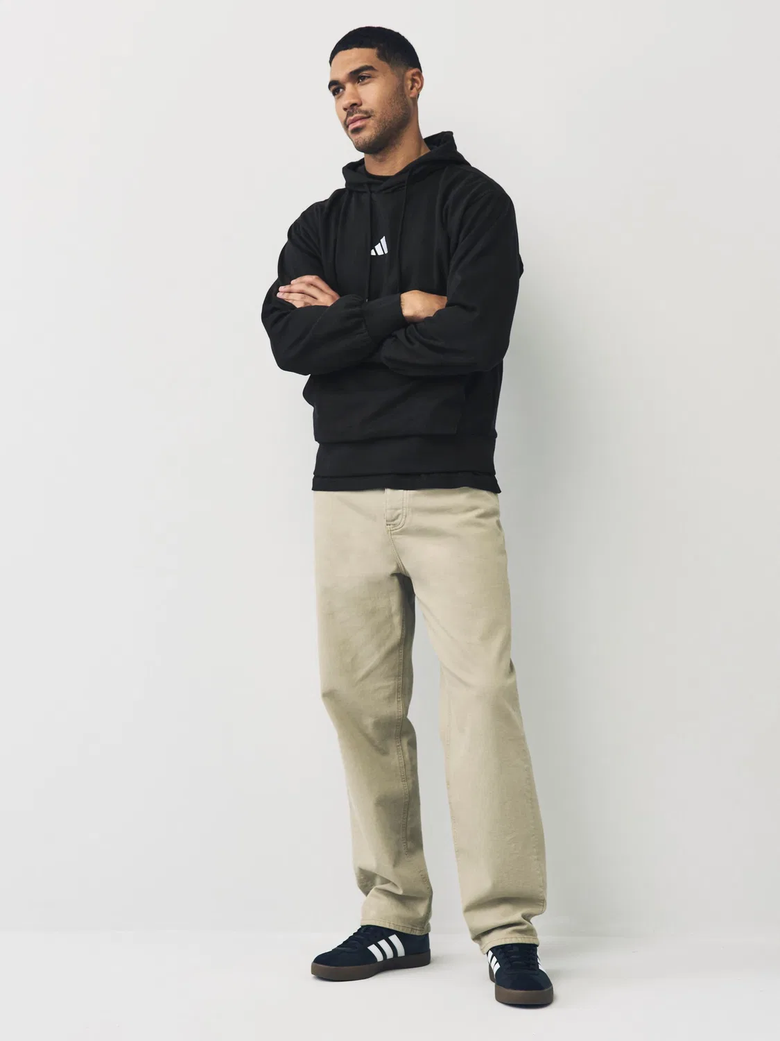 Худи с капюшоном, флис adidas Essentials Feelcozy, черный — фото 2